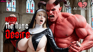 Nun Fucking With a Demon - AI Fantasy Porn by Aiillusion