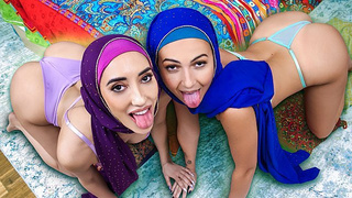 Mira Luv Chloe Amour - 'feel Her Walls, Move in Circles' - She Taught Us Tantric Hijab Sex!