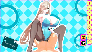 [MMD R-18]Blue Archive - Beep Block Fuckway [Asuna]