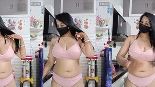 Kaur Simran Bra Panty Show and Fingering