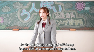 [MIDA-631-SUBS] Student council president Unpai starts a new soap club and works hard in sexy outfit