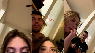Ava Louise sucking dick infront of her husband in Livestream - Onlyfans
