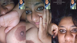 Sasna chunagamveli aluva mallu Muslim girl show boobs and pussy