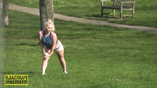 Pascal vs blond anal slut