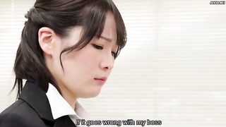 [HNBR-012] I can’t say help me… the strong me is slammed on the desk in a no-escape office, big ass