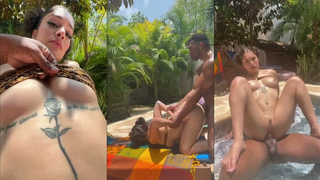 Mia Amor Sun Bathing Slut Pool Side Fun Fuck Fest With BBC Troy
