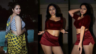 Chubby indian insta bhabhi enjoying moments with seductive dance