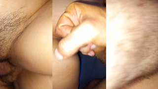 Comendo o cuzinho da amiga enquanto o corno tá no banho