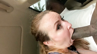 Violetteblakk sucks Louie Smalls' BBC in the car