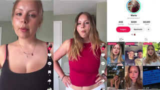 Marie TikTok Pornostar shake with her tits