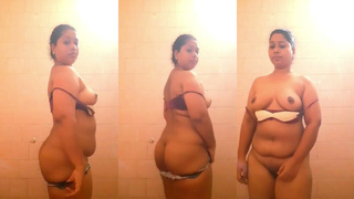 Indian desi chubby girl nayana undressing