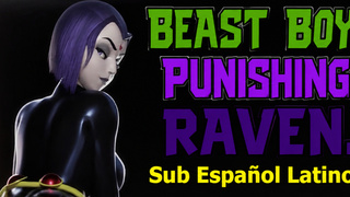 beast boy punishing raven(SUB) By smitty34