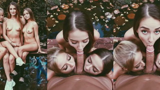 Three Babes Blow and Lick