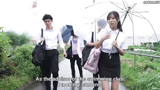 [JUR-128] Overflowing J-Cup from Competitive Swimsuit – Circumstantial Training Camp with Students, 2 video
