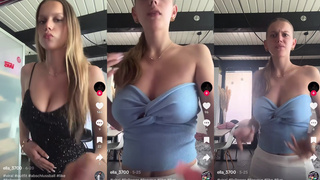 Ella the blonde TikTok Pornostar with big Tits