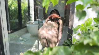 Sweetie Fox - Hot Brunette Fucks Gardener While Husband Is on Business Trip and Lets Him Cum Inside