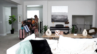 Bambi Blitz & Jessica Aaren - The MILF Double- Divorced Mom & Stepaunt Get Railed (10-8-26)