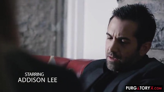 Free Donnie Rock threesome sex video with hot anal scene