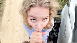 Holly Garner - Let the driver fuck me instead paying