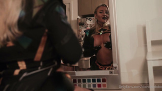 ❗BlondeAdobo Blows And Rides A Cock As Emma Frost❗