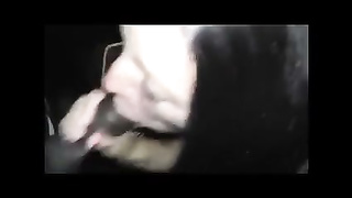 Slutwife sucking off black guy