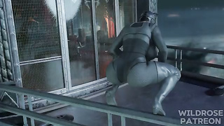 Catwoman and Power Girl