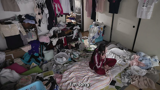 [MFYD-028-SUBS] A week of wild encounters with a carefree, busty aunt in a cluttered room. Kitano Mi