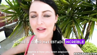 Sophie dee - un pene negro penetra a una chica blanca sub español