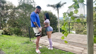 Savina After Yoga Fucking Hard Stranger In Someones Back Yard