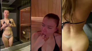 Thick Yoana Rides On A Dick In A Sauna Room