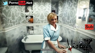 Pilla a la criada robando y le ofrece su coño por su silencio Sub