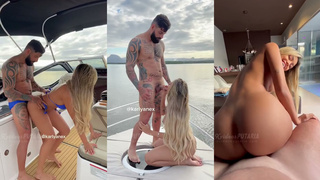 Karlyane Menezes Sucking on the Motorboat and Getting Fucked on All Fours