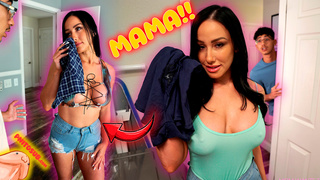 Mamá es adicta a mis boxer con semen Sub Español
