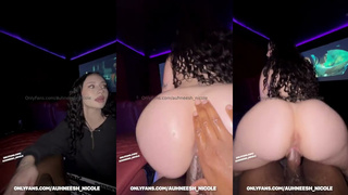 Auhneesh Nicole - Baddie Cock Riding In Public Movie Threater