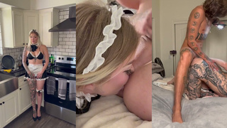 Maid Nichole Saphir Gets Her Asshole Drilled