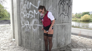 Czech Streets 106 - Stewardess Andrea