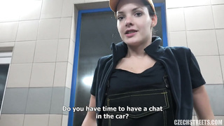 Czech Money for Favors - Anne In A Service Station 🚉 - Anie Darling  (720)