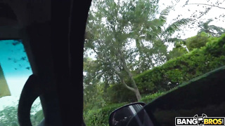Taking Off Latina Panties In The Bangbus