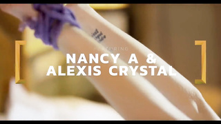 Alexis Crystal & Nancy A. A Lesbian teen bondage & lingerie