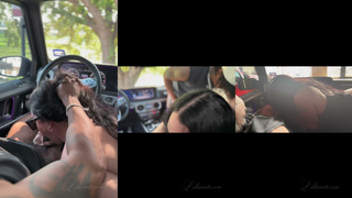 Lillanette takes dick in the G wagon