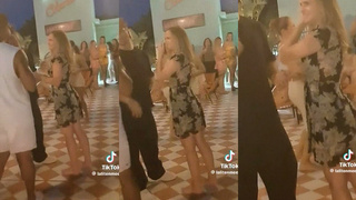Barefoot Foot Goddess EW Dancing With Her Fuck Date