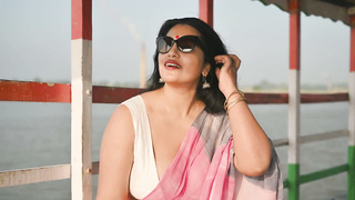 MAYA The Doe Eyed Gurl Horny Lady On Boat in River GANGA