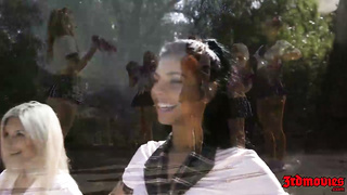 Orgy - Superb orgy of wild cheerleaders