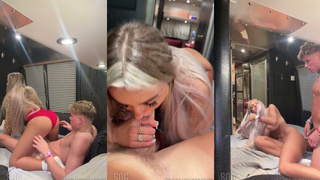 ❗Alaskaclarke Gets Creampied While Riding A Cock❗
