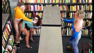 Public - A Brunette With Glasses Gave A Cap To A Student In The Library - Mandy Waters (720)