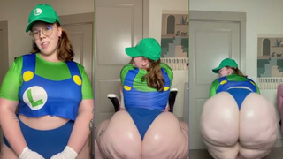 laney blue luigi booty cosplay joi