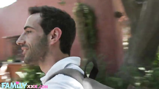 Porn with sexy Gabbie Carter taboo forbidden family sex