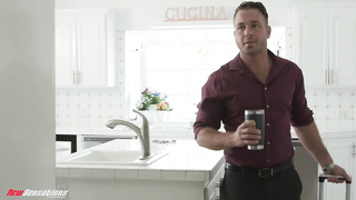 Blonde cheats on her husband with the neighbor