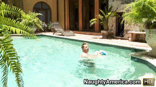 busty mom gets fucked by her son's friend