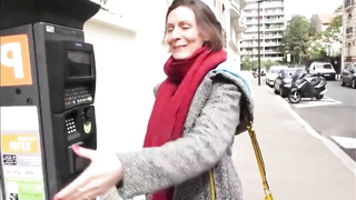 Mature woman from street fucking with stranger man